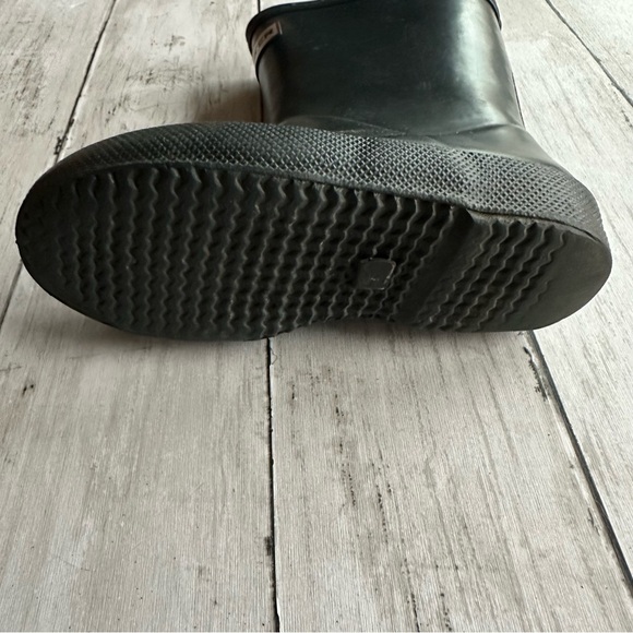 PREOWNED KIDS GIRLS BLACK HUNTER RAIN BOOTS SIZE 8 - Picture 3 of 12